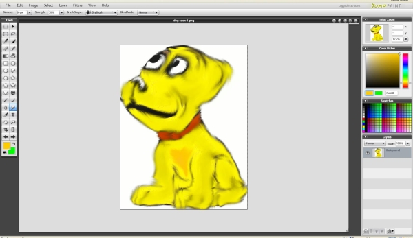 Puppy edit on Sumo Paint